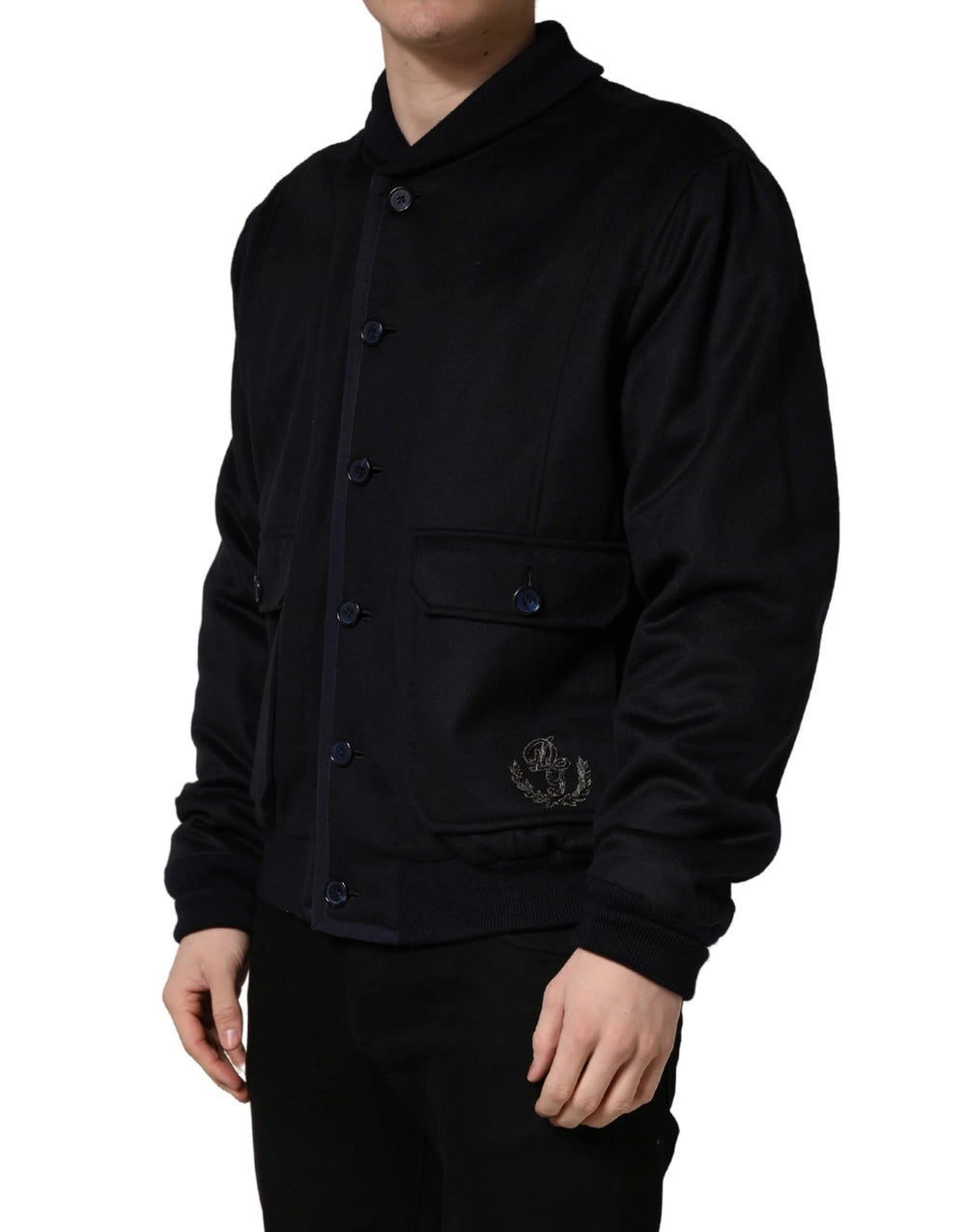 Dolce & Gabbana Black Cashmere Knitted Button Down Jacket - IT56 | XXL