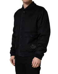 Dolce & Gabbana Black Cashmere Knitted Button Down Jacket - IT56 | XXL