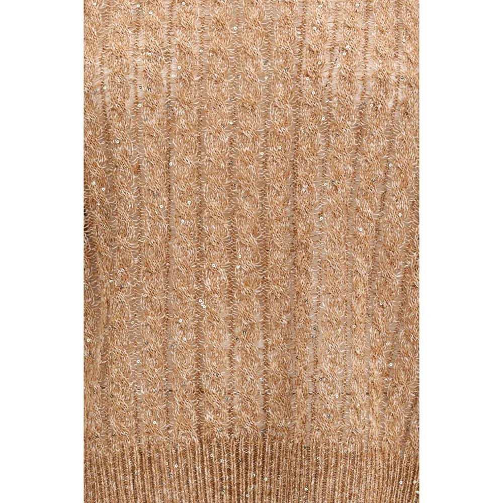 Brunello Cucinelli Brown Linen Sweatshirt