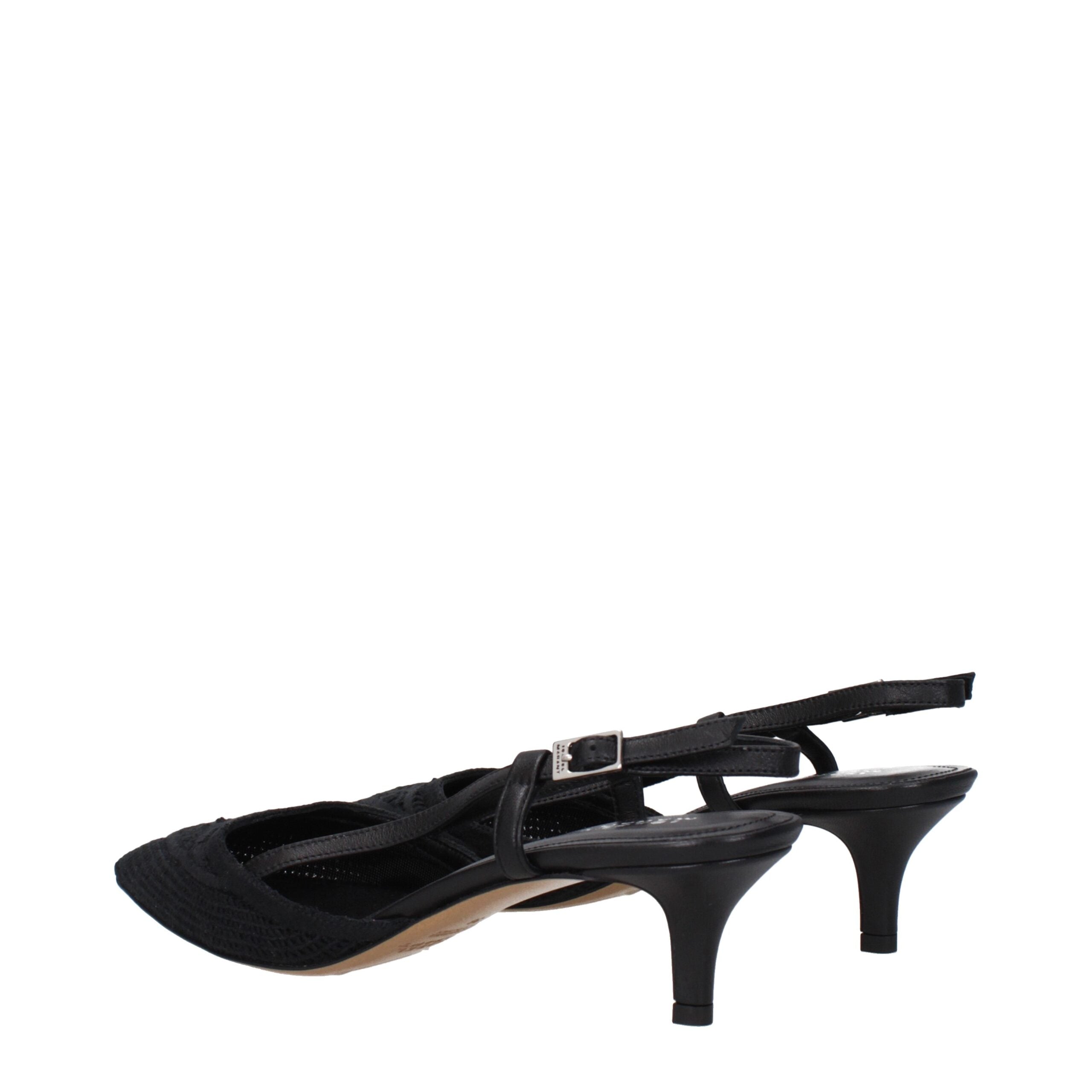Isabel Marant Black Fabric Mid Heel Pumps