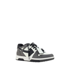 Off-White Grey Cowhide Bos Taurus Nizke Tenisice