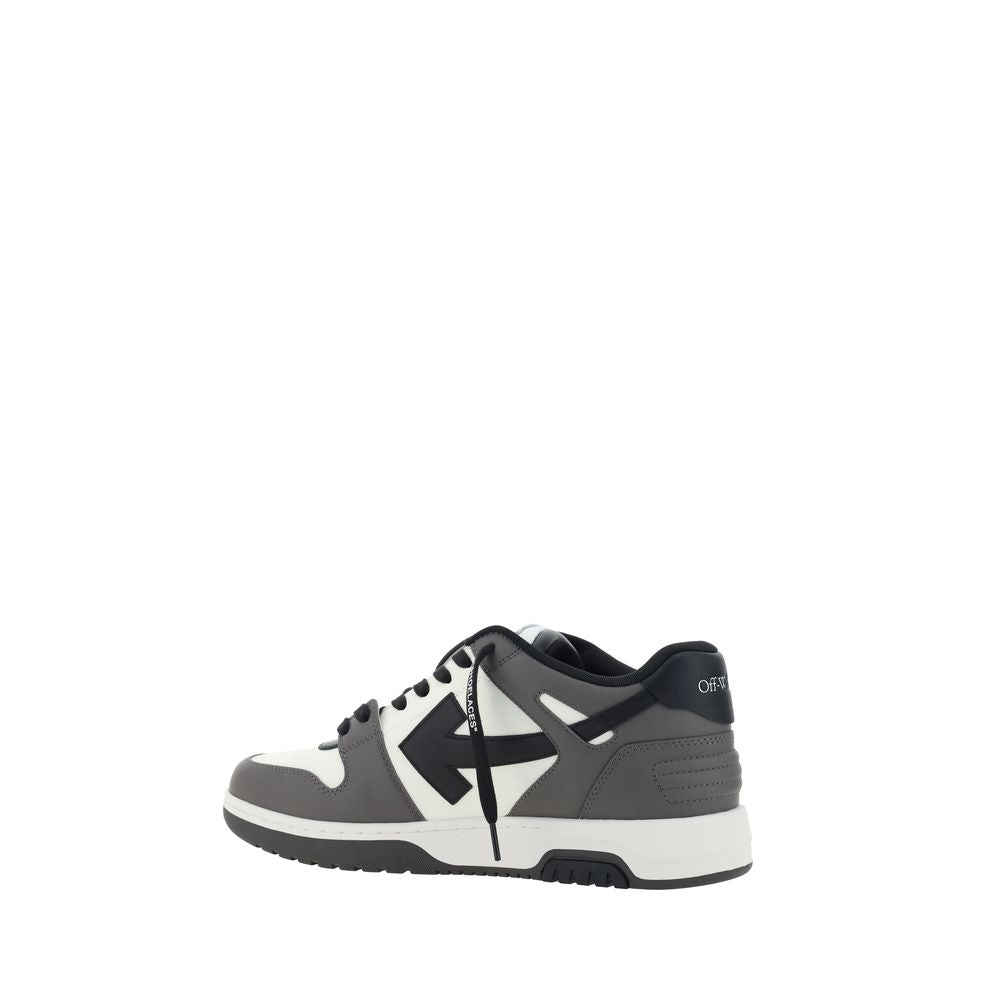 Off-White Grey Cowhide Bos Taurus Nizke Tenisice