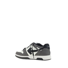Off-White Grey Cowhide Bos Taurus Nizke Tenisice