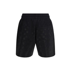 Casablanca Pantalones Bermudas Negros de Algodón