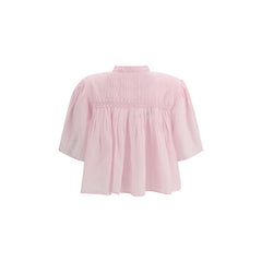 Marant Etoile Wielościenne Szorty z Bawełny z Krótkim Rękawem