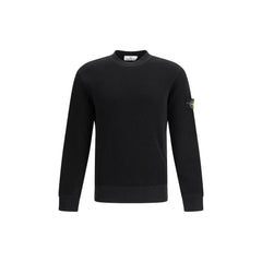 Stone Island Black Cotton Sweatshirt