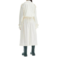 Burberry White Silk Coat