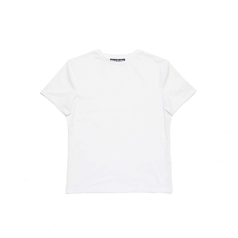 T-Shirt Bianca in Cotone Acne Studios