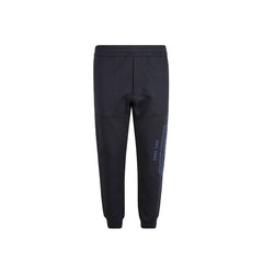 Pantalons de jogging en coton bleu Alexander McQueen (Pantalons d'entraînement)