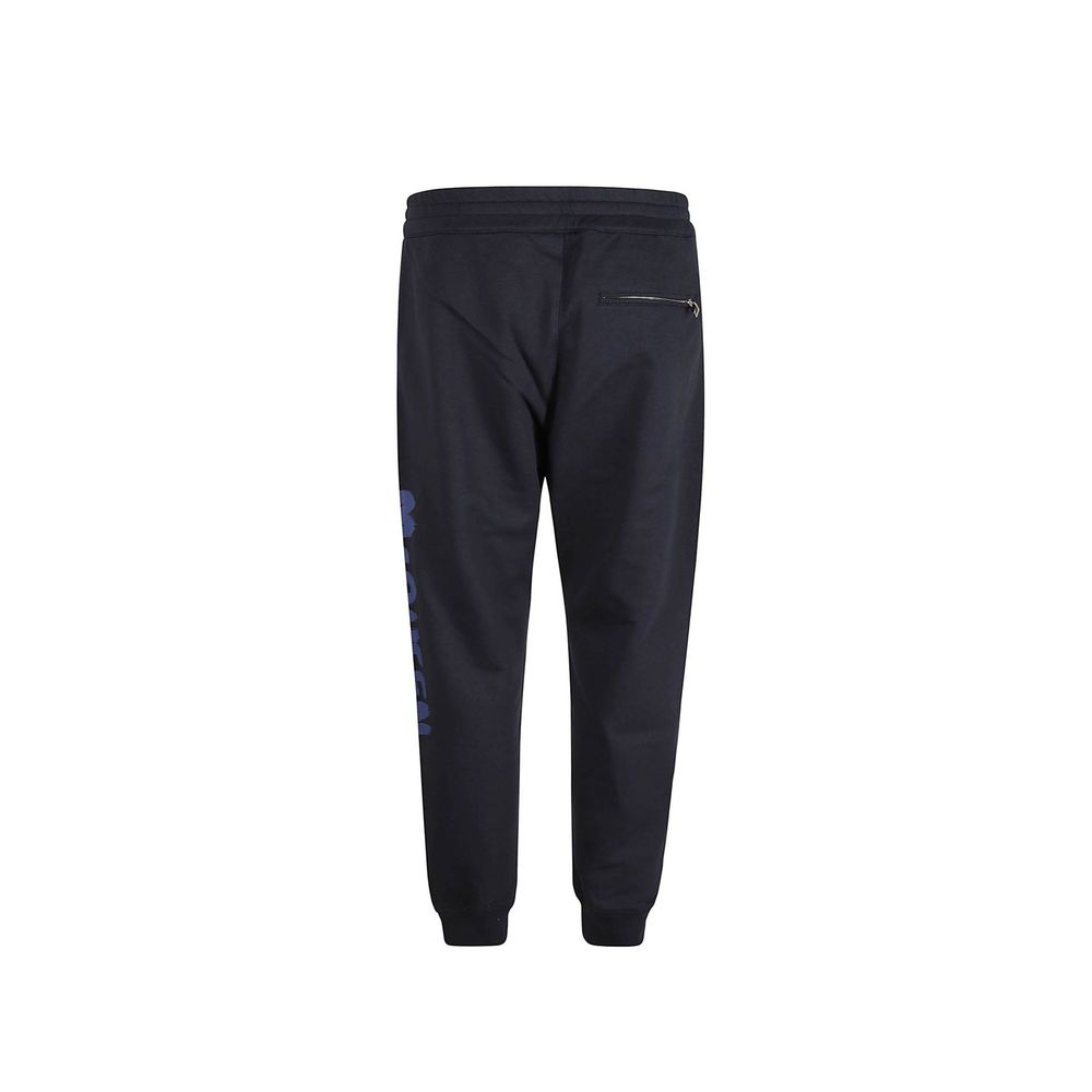 Pantalons de jogging en coton bleu Alexander McQueen (Pantalons d'entraînement)