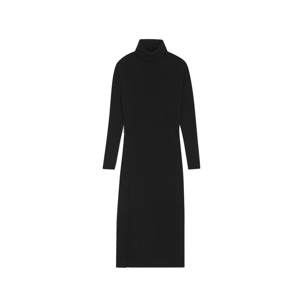 Saint Laurent Schwarzes Kaschmir Freizeitkleid