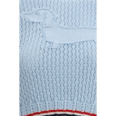 Thom Browne Blue Cotton Sweatshirt