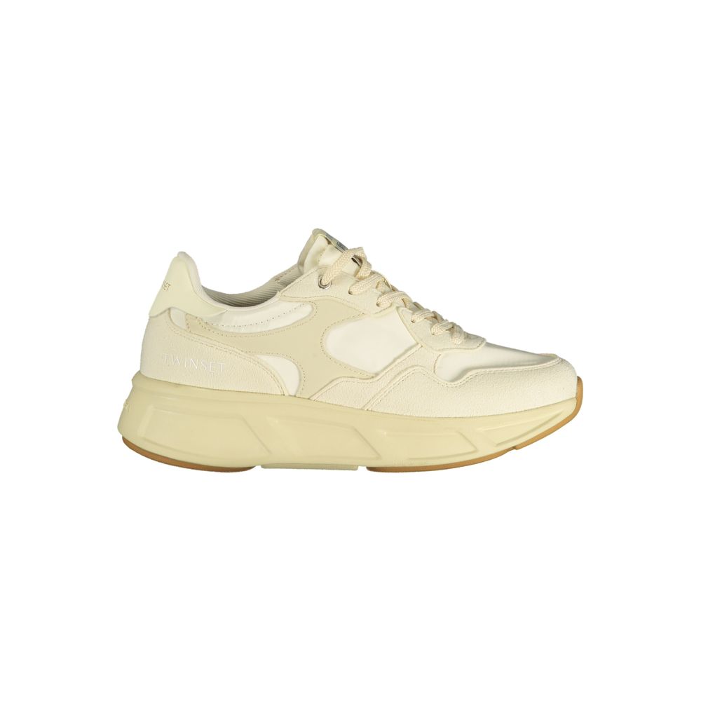 Twinset Beige Polyurethane Women Sneaker