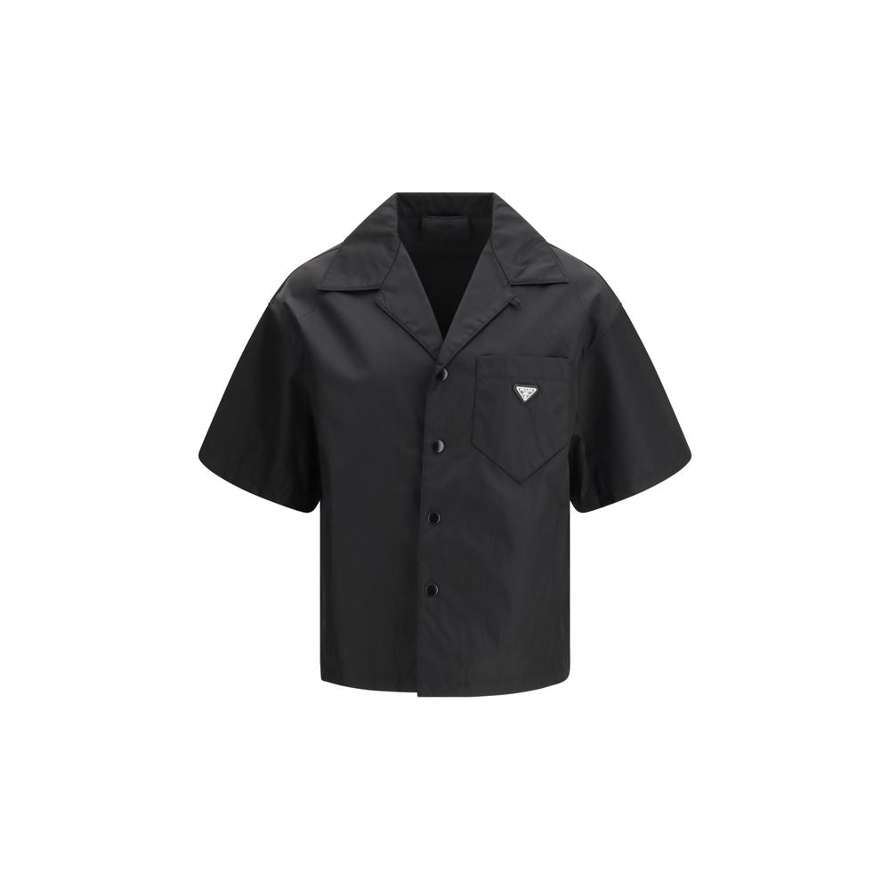 Prada Black Recycled Polyamide Shortsleeve Shirt