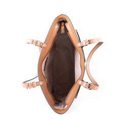 Michael Kors Brown Canvas Tote Bag