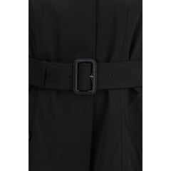 Burberry Black Cotton Trench Coat