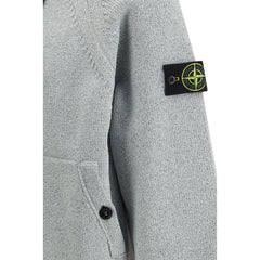 Stone Island Gray Polyester Sweatshirt