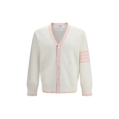 Thom Browne White Cotton Cardigan