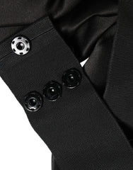 Dolce & Gabbana Black Silk Satin Sash Wide Waist Women Belt