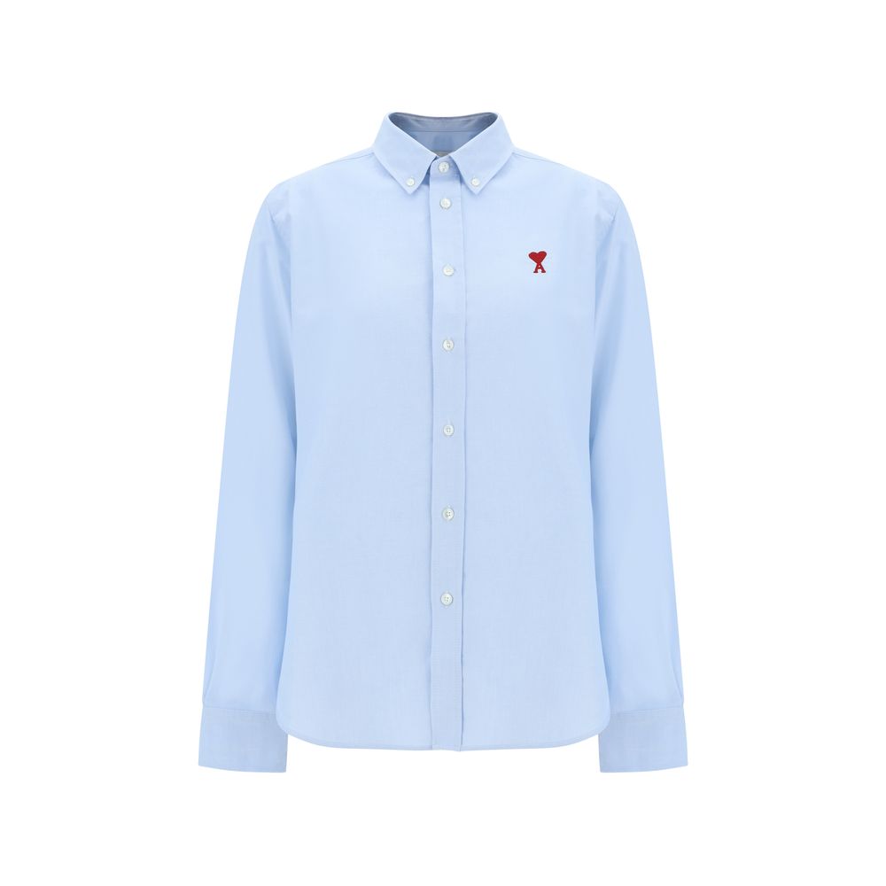 Ami Paris Blue Cotton Dress Shirt
