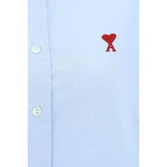 Ami Paris Blue Cotton Dress Shirt