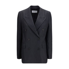 Ferragamo Gray Fleece Wool Blazer