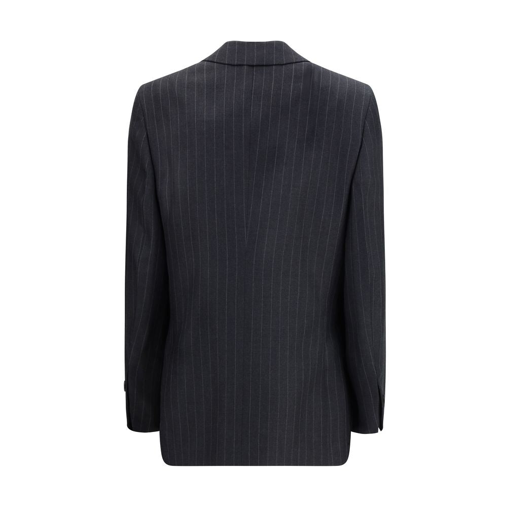 Ferragamo Gray Fleece Wool Blazer