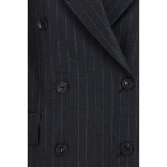 Ferragamo Gray Fleece Wool Blazer