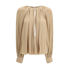 Ferragamo Beige Viscose Top