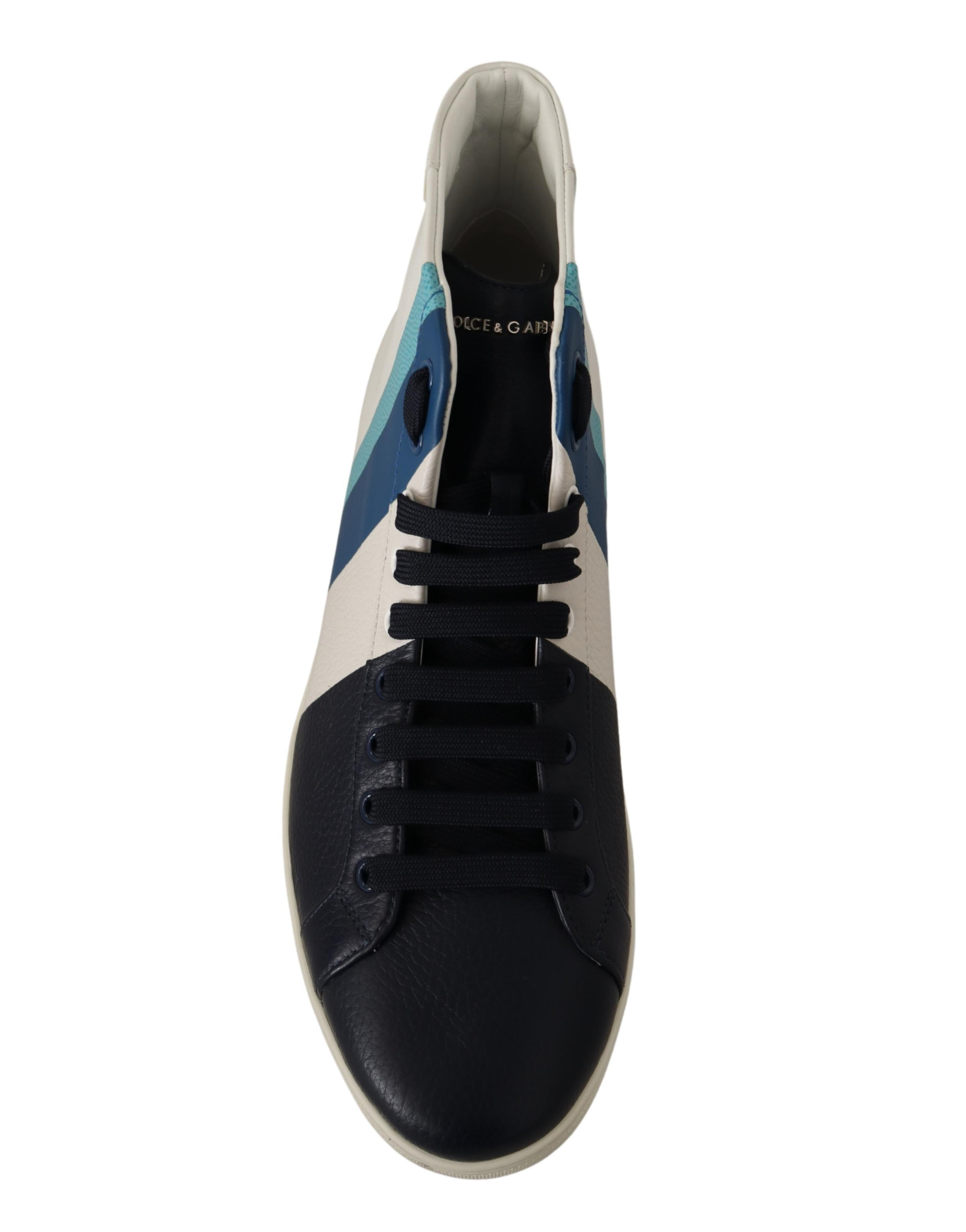 Dolce & Gabbana Wielokolorowe Skórzane Trampki Średniego Profilu Obuwie