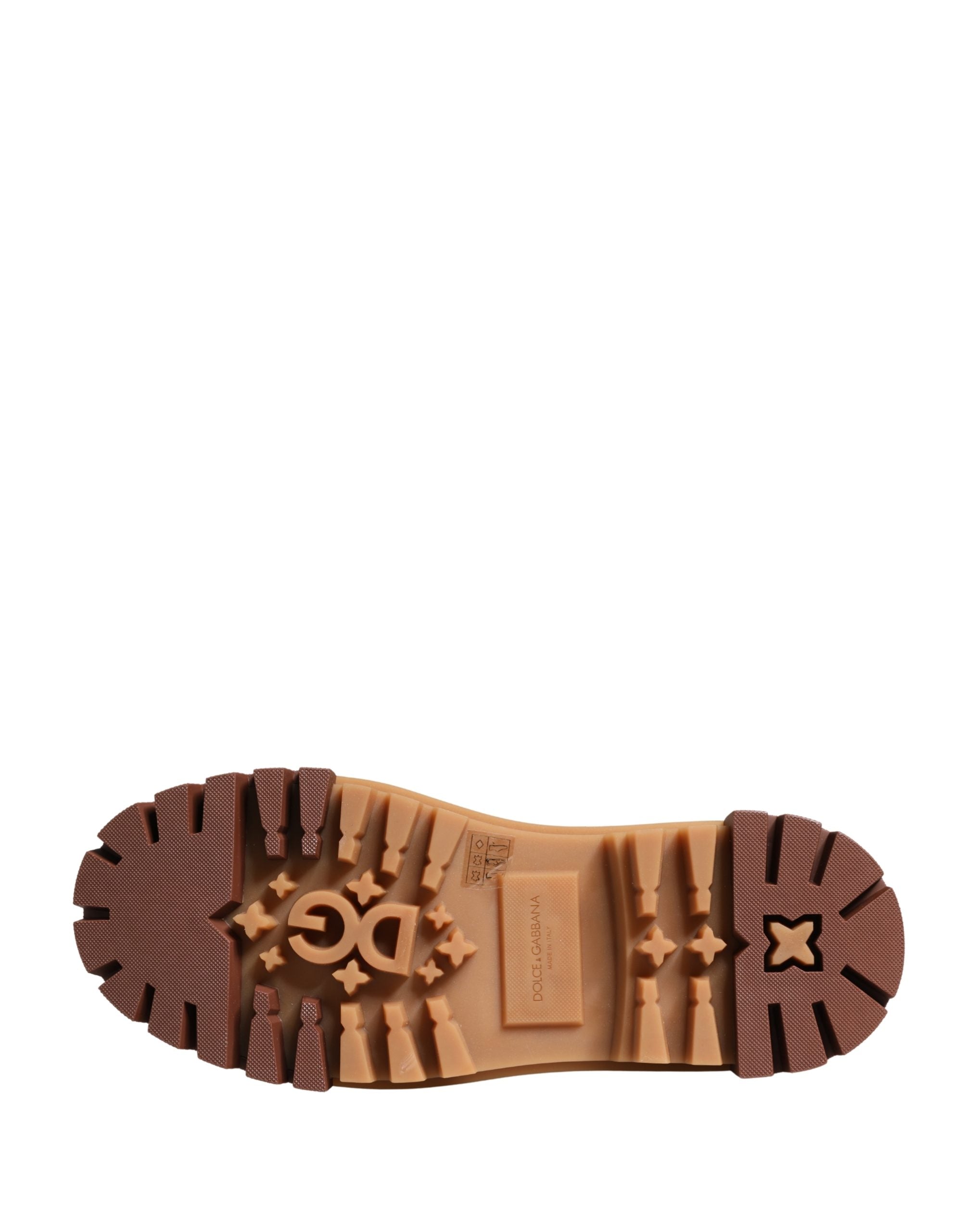 Dolce & Gabbana Braune Leder Wanderschuh-Stil Herrenstiefel Schuhe