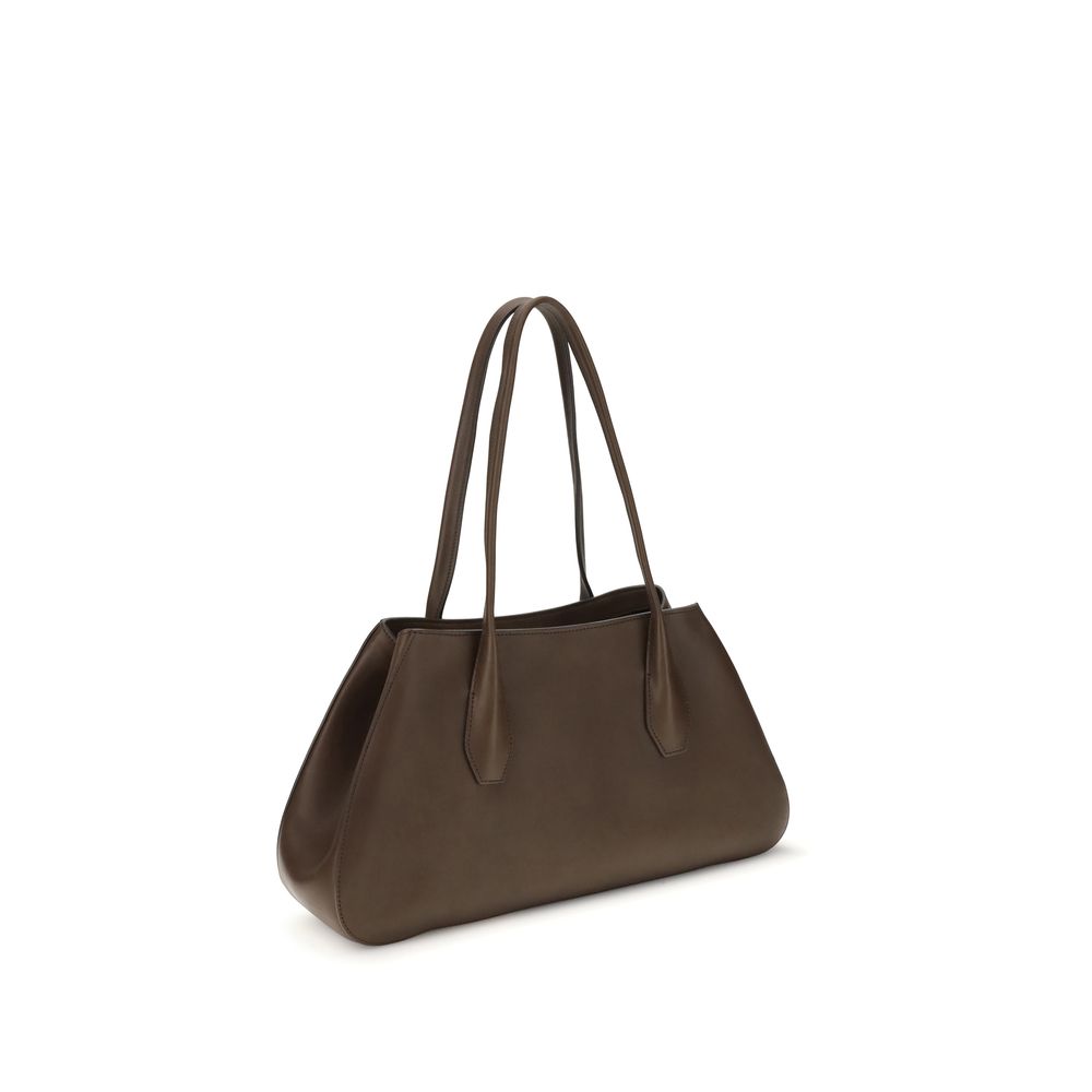 The Row Brown Calf Leather Bos Taurus Shoulder Bag