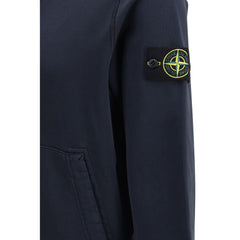 Stone Island Blue Cotton Sweatshirt
