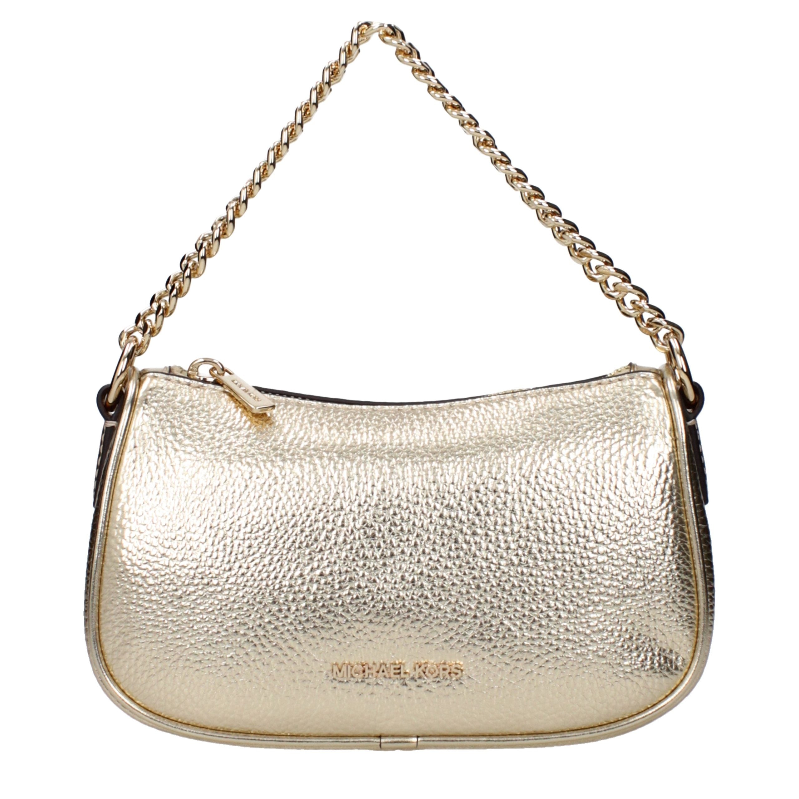 Bolso de Cuero Dorado Michael Kors