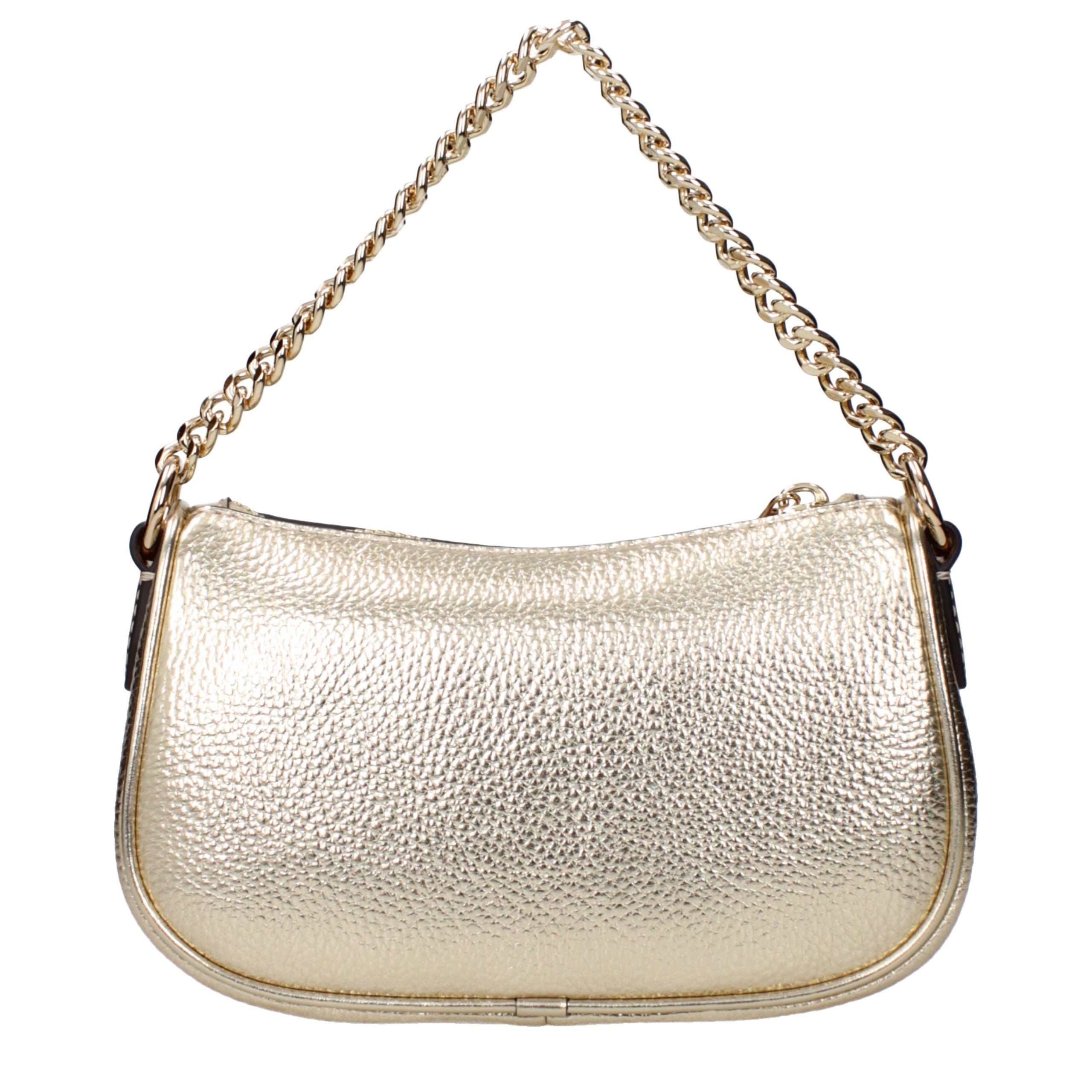 Bolso de Cuero Dorado Michael Kors