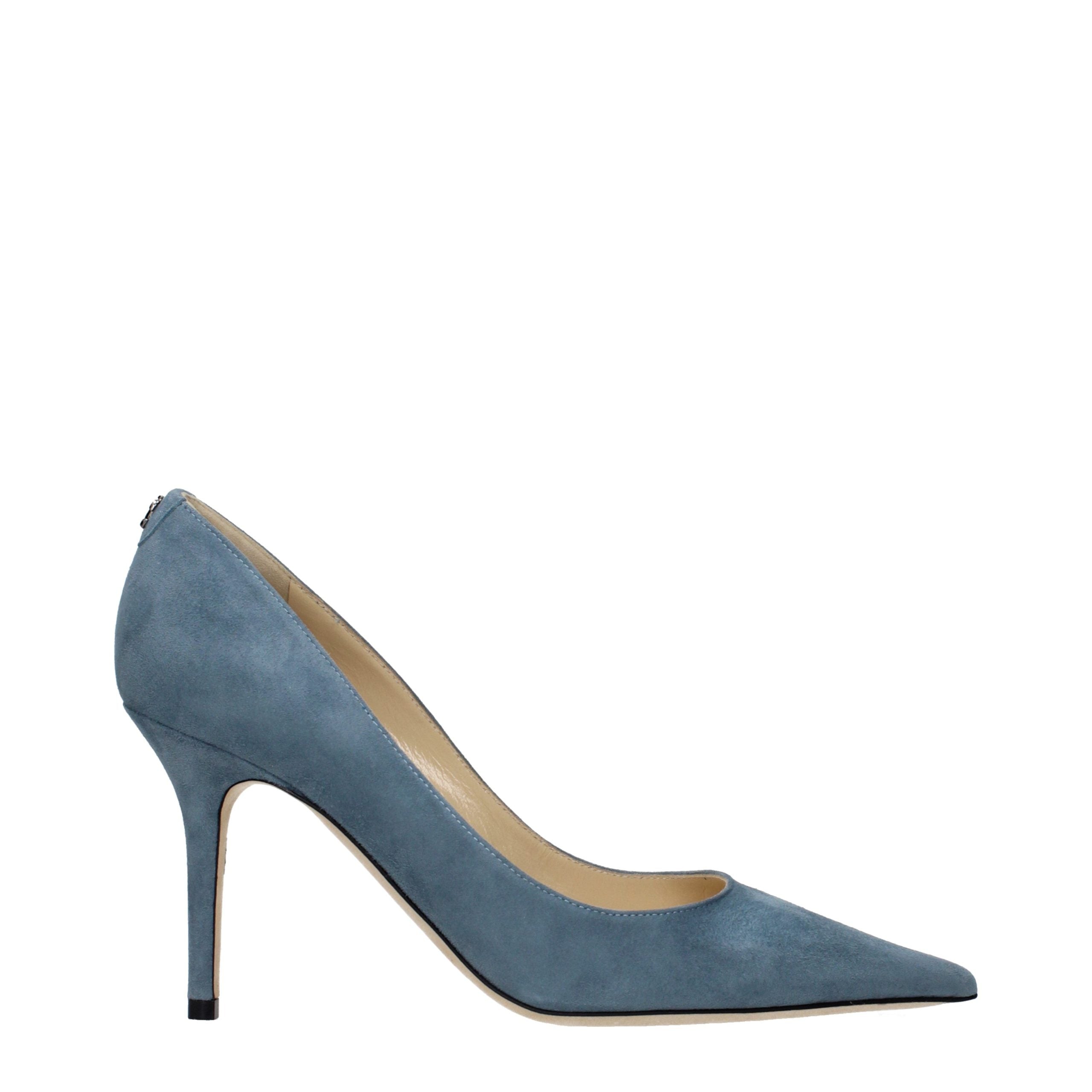 Bomba de Cuero Azul Jimmy Choo