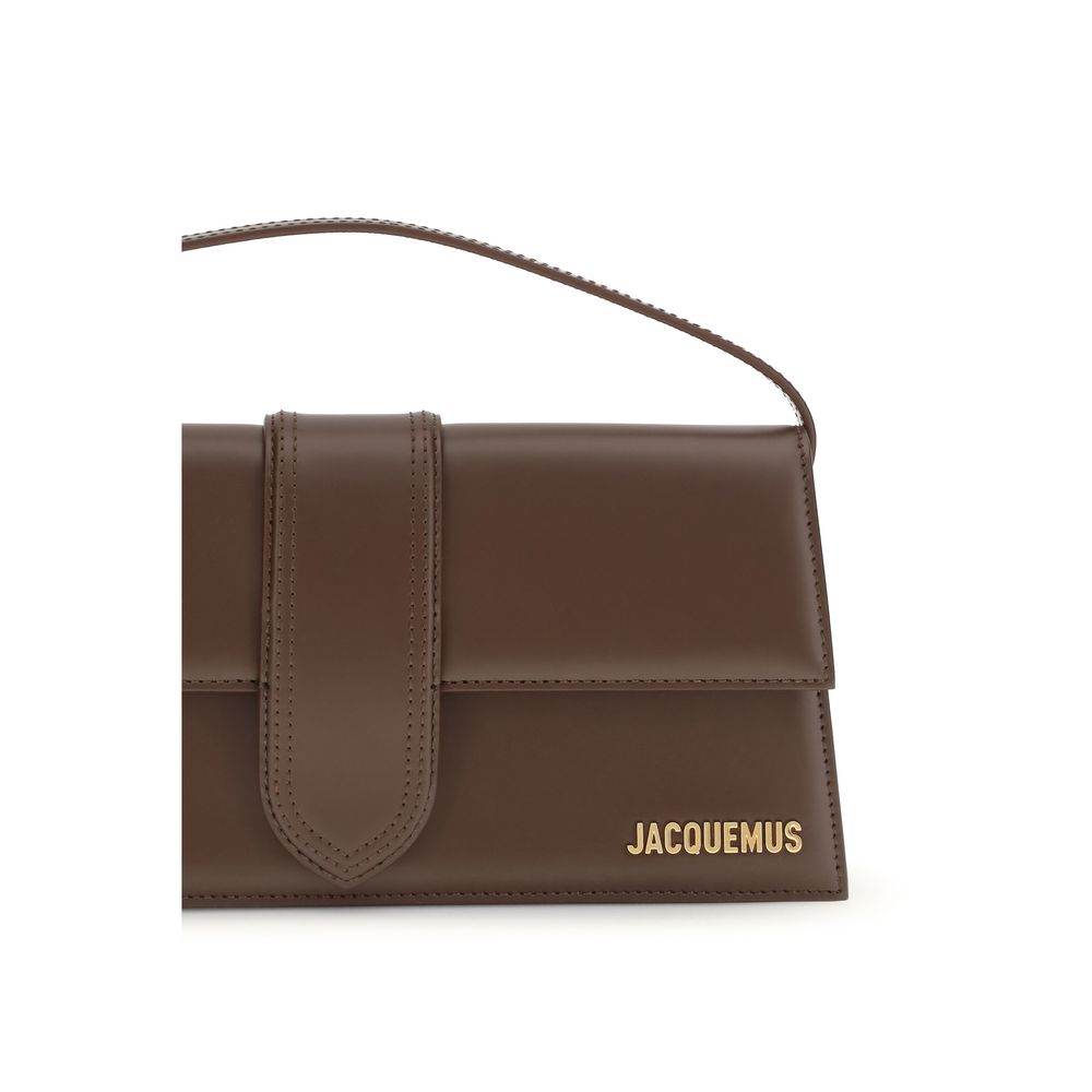 Jacquemus Brown Calf Leather Bos Taurus Shoulder Bag