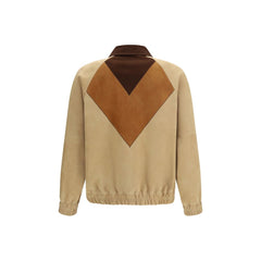 Veste en cuir marron Valentino