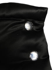 Dolce & Gabbana Schwarzer Polyester Kopfwickel Mütze Cappello Hut