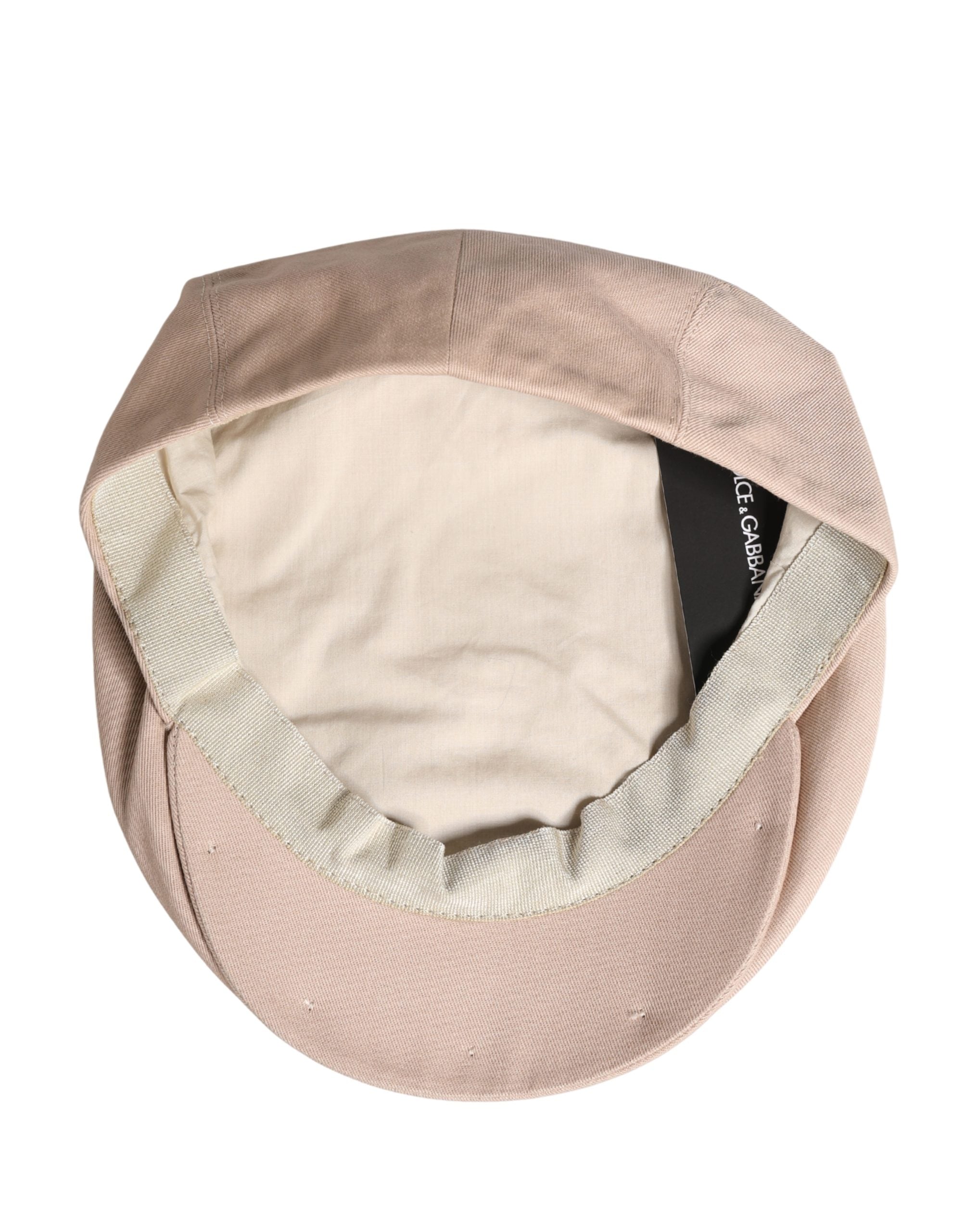 Dolce & Gabbana Casquette de marin en coton beige pour homme Cloth Capello Hat