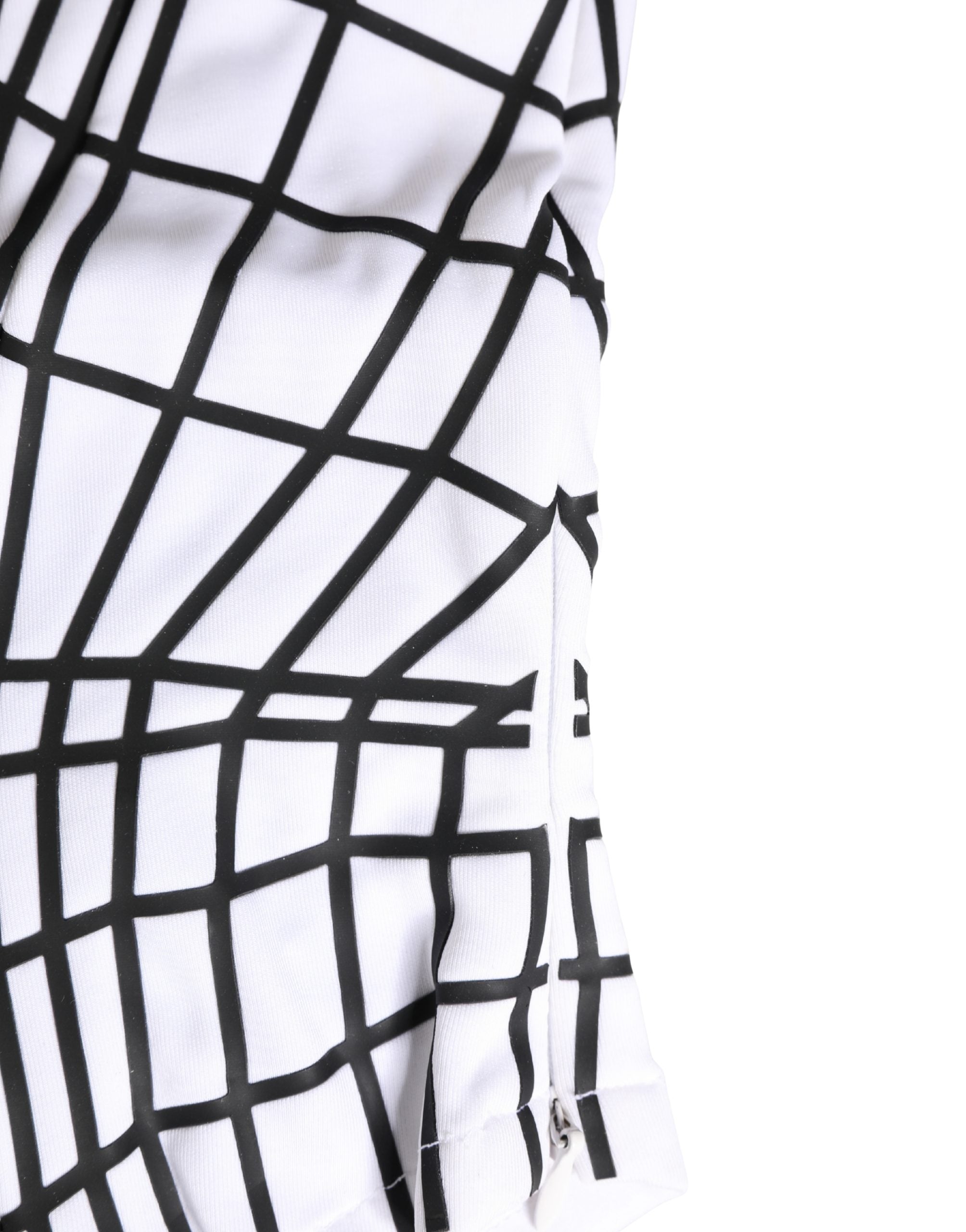 Dolce & Gabbana Menn Hvit Stripete Skimaske Ullhatt Balaklava Hatt