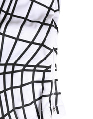 Dolce & Gabbana Menn Hvit Stripete Skimaske Ullhatt Balaklava Hatt