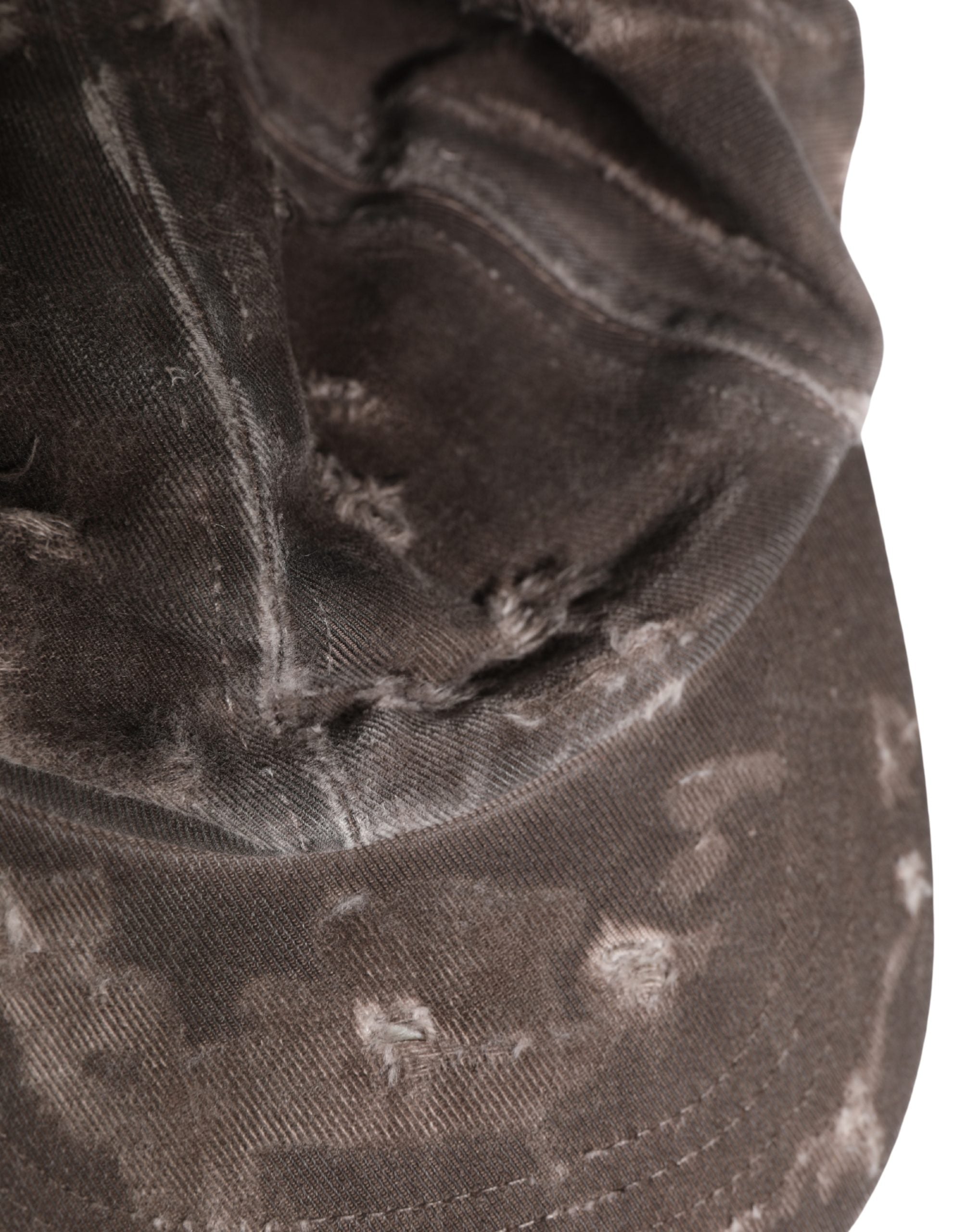 Dolce & Gabbana Casquette de base-ball en coton marron délavé pour homme