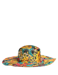 Casquette de pêcheur Dolce & Gabbana pour homme, large bord, brocart multicolore