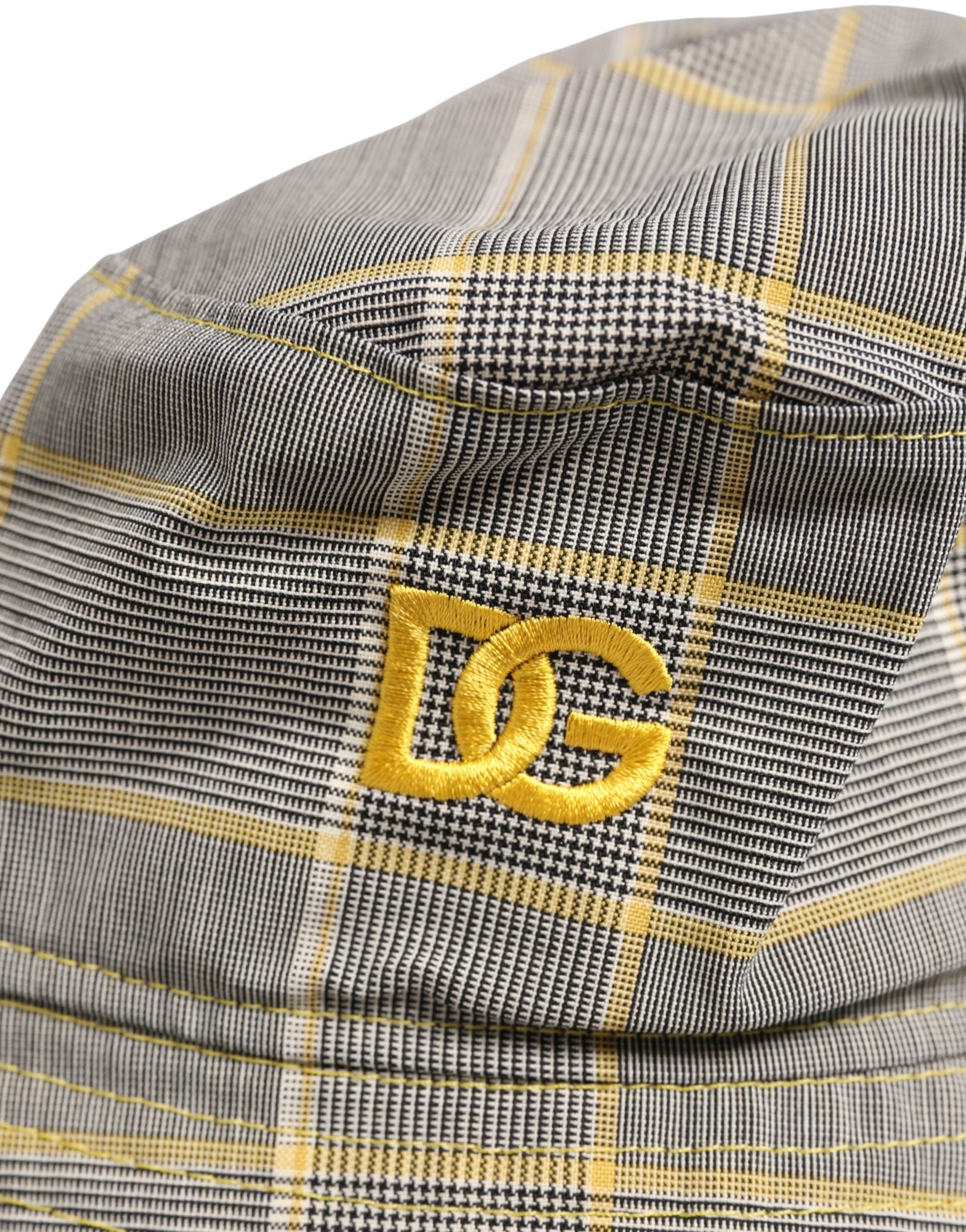 Dolce & Gabbana Chapeau de Pêcheur à Carreaux Gris pour Homme
