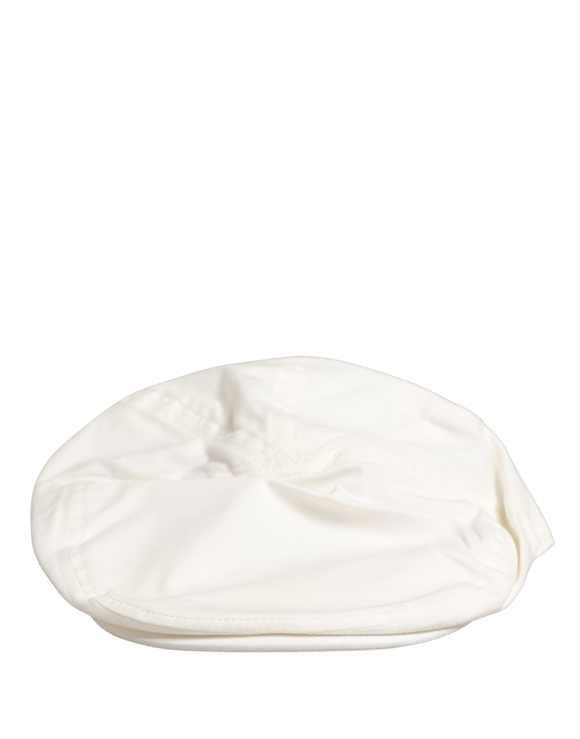 Dolce & Gabbana Casquette de marin blanche pour hommes en mélange coton Chapeau Cloth Capello