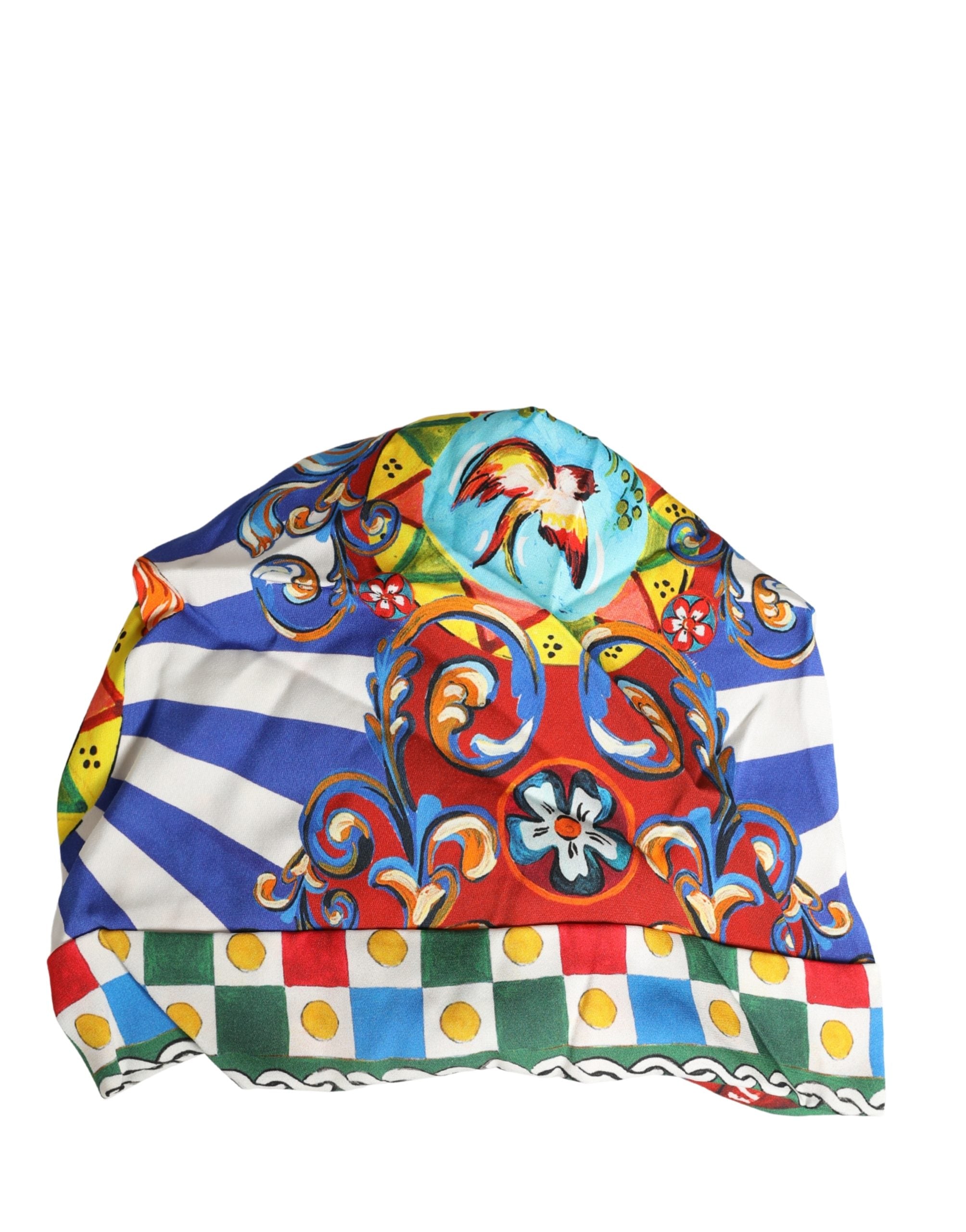 Dolce & Gabbana Chapeau Turbin à Motifs Multicolores Carretto