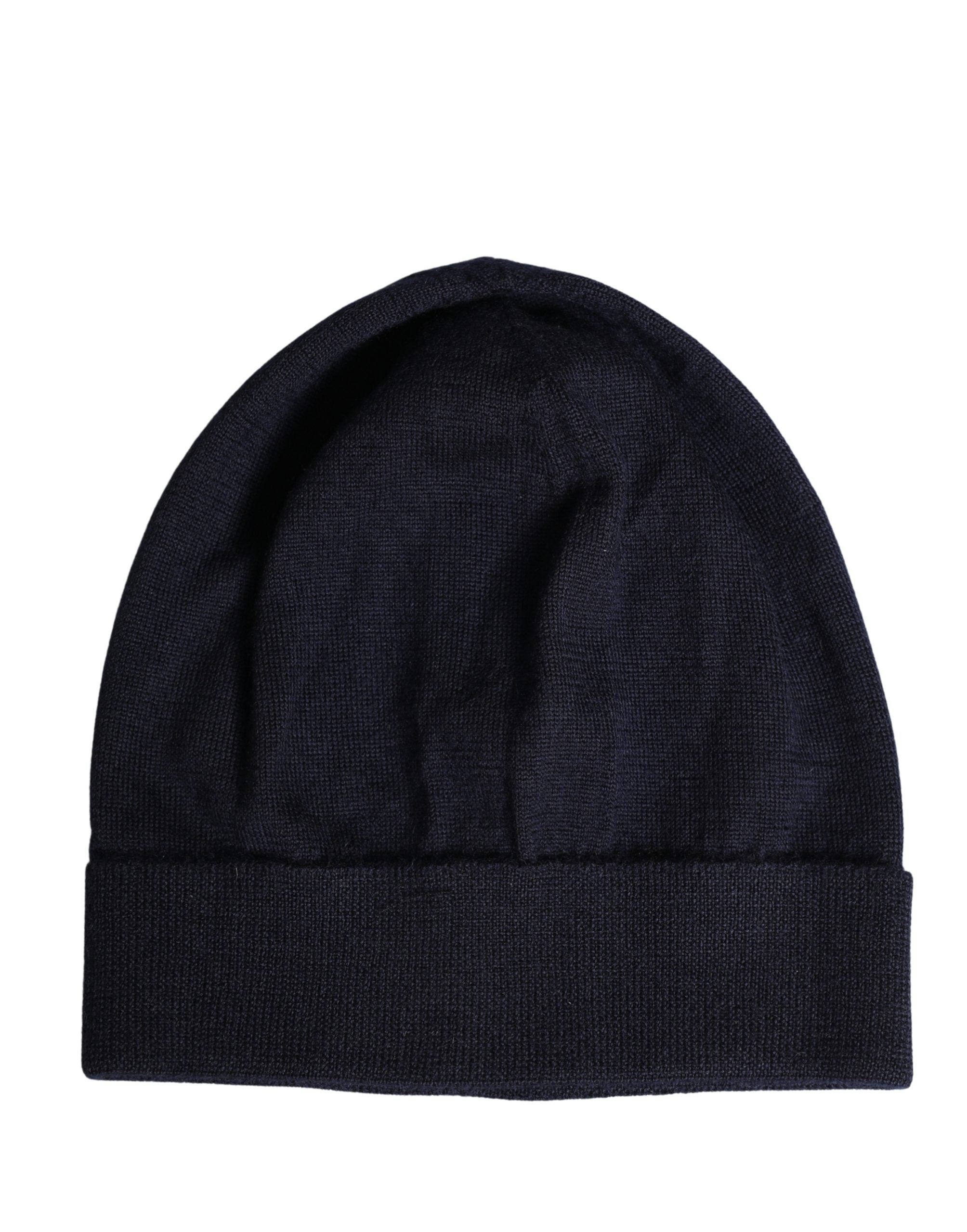Dolce & Gabbana Bonnet en Cachemire Noir Tricoté Femme Hiver