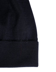 Dolce & Gabbana Bonnet en Cachemire Noir Tricoté Femme Hiver
