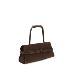 Moschino Brown Calf Leather Bos Taurus Handbag